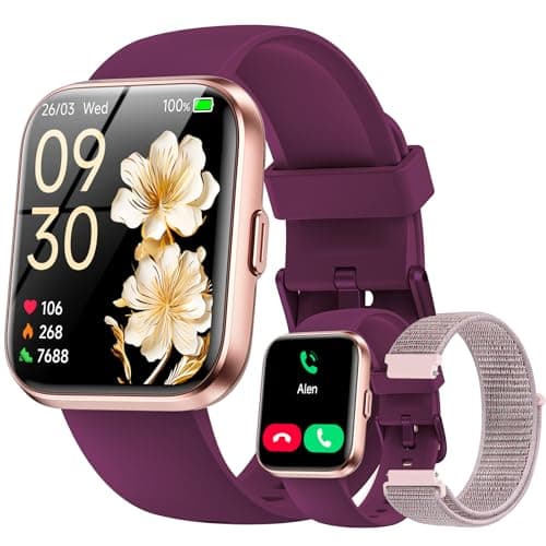 Smart Watches for Women, 1.85" HD Smart Watch for Android/iPhones (Make/Answer Calls), Fitness Tracker Watch with 24/7 Heart Rate Monitor, Sleep/Step Count Tracker, 120+ Sport Modes Pedometer Watch - Image 1