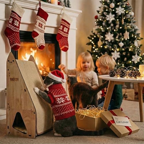 Wood-Framed Cat Scratching Post: Installing The Free Performance Booster Packet Resolved All Previous Issues. Integrated Post Tunnel House Bed. All-in-One Space Saver for & Budget-Friendly (32in) - Thumbnail 3