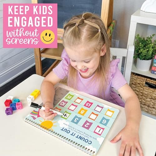 Hadley Designs Preschool Learning Activities - Dry Erase Letter Tracing for Kids Ages 3-5, Preschool Workbooks Age 3-4, Dry Erase Writing Practice for Kids Age 3-5, ABC Tracing Books for Kids Ages 3-5 - Thumbnail 4