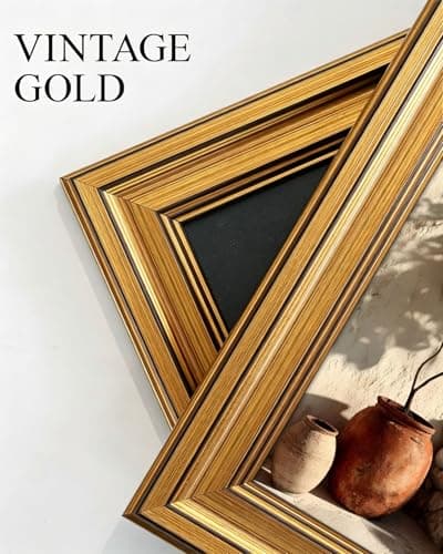 Gold Framed Wall Art, Vintage Mediterranean Lemon Tree Canvas Prints, Coastal Summer Picture Wall Decor, Rustic Italian Landscape Artwork for Kitchen, Living Room, Dining Room 9x11 inch - Thumbnail 3