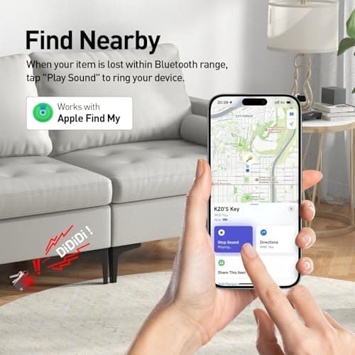Wallet Tracker Card Rechargeable Smart Tracking Card Tag, Works with Apple Find My APP (iOS Only), Wireless Charge, IP68 Waterproof, for Keys, Luggage, Passports, Backpacks, 1 Pack - Thumbnail 4
