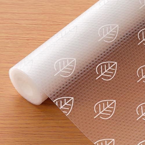 Cooyes Drawer Liner Shelf Liners for Kitchen Cabinets Refrigerator Liners Waterproof & Oil-Proof Kitchen Cupboard Liner Drawer Mats EVA Material Non Adhesive Fridge Liner for Shelves - Image 1