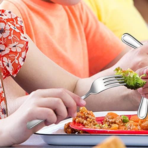LIANYU 6-Piece Toddler Utensils Forks, Kids Silverware Forks for 2-10 Year Old, Children Cutlery Flatware Set, Kids Child Utensils for Home Preschools, Dishwasher Safe - Thumbnail 4