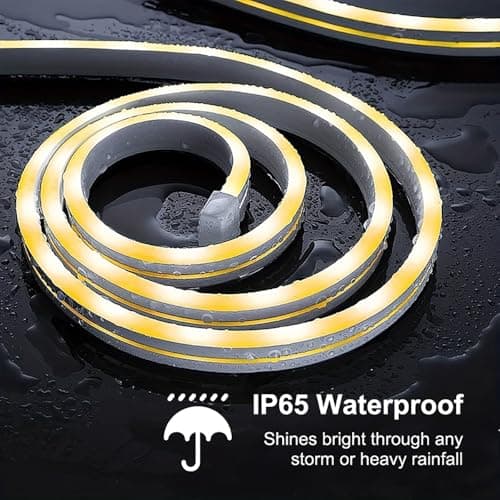 Ligency Smart Neon Rope Lights 16.4FT, RGBW Color Changing LED Strip, Alexa Google Assistant/App Control, IP65 Waterproof Flexible Light Strip for DIY Signs, Music Sync Gaming Room Decor - Thumbnail 6