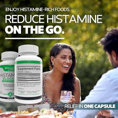 Bravado Labs DAO Supplements Histamine Blocker - DAO Enzyme + Diamine Oxidase & Vitamin C for Daily Histamine Metabolism & Immune Support - 30 ct - Thumbnail 3
