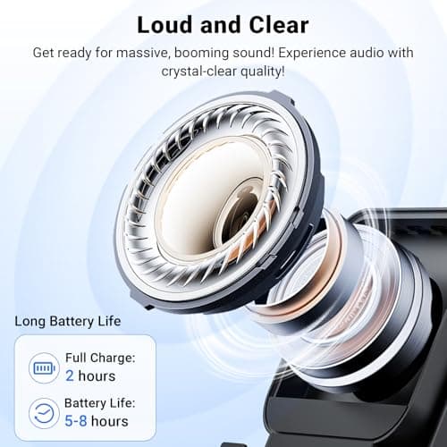 Induction Speaker with Phone Stand 5 in 1 Wireless Induction Bluetooth Audio for iPhone Android Phone Speakers Amplifier with Rechargeable Colorful Light, Birthday Gifts for Men Women Teens (Black) - Thumbnail 4