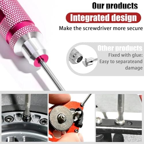 RC Hex Driver Set 1.5mm 2.0mm 2.5mm 3.0mm, Precision RC Screwdriver Tool Kit for SCX24 TRX4M TRX4 SCX10 Axial Traxxas ARRMA RC Crawler Cars - Thumbnail 3