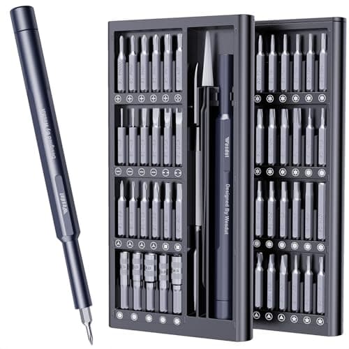 Wesdut 50-in-1 Small Screwdriver Set, [Super Durable & Strong Magnetic] Tiny Torx Screwdriver Fits All Ring Doorbell, Precision Magnetic Mini Repair Tool Kit for Watch, Laptop, Eyeglass, Screw Driver - Image 1