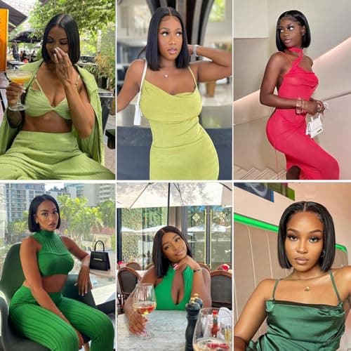 Human Hair Bundles Straight 4 Bundles with Closure 10A Unprocessed Human Hair Brazilian Virgin Hair Bundles 50g/Pcs Natural Black Hair Extensions(12"12"12"12"with 10"Closure) - Thumbnail 4