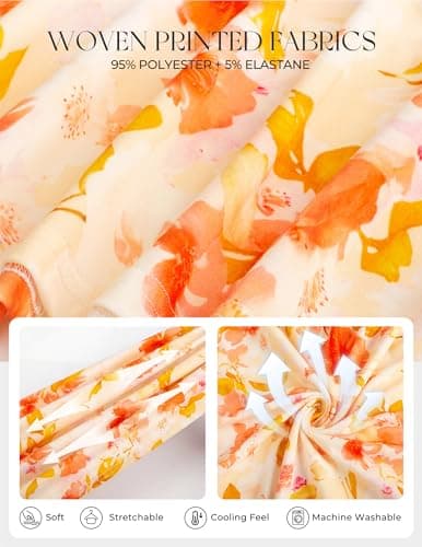 GRACE KARIN 2026 Women's Summer Maxi Floral Dress, Spaghetti Strap Tie Front Boho Sundress with Pockets, Yellow 2XL - Thumbnail 6