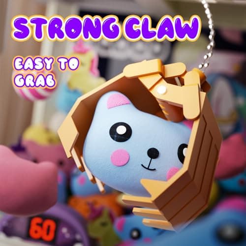 Skirfy Large Claws Machines 12'' for Kids Adults,Girls Unicorns Toys,Candy Grabber Prize Dispenser 15 Stuffeds Toys,Electronic Arcades Game Christmas Thanksgiving Birthday Gifts for Age 6-12 - Thumbnail 6
