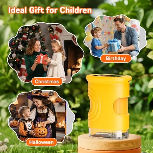 1000X Digital Handheld Microscope for Kids with 2.0" IPS Screen, Outdoor Toys Portable STEM Science Lab Gifts, Rechargeable Pocket Microscope Educational Toy for Boys & Girls Age 4-6 8-12, Orange - Thumbnail 6