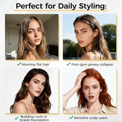 Mokasakiso Hair Thickening Texture Spray (8.5 oz), Volume Texturizing Spray for Fine Hair Women & Men, Hair Volumizer Organic Ingredients, Protects, Strengthens & Repairs - Thumbnail 5