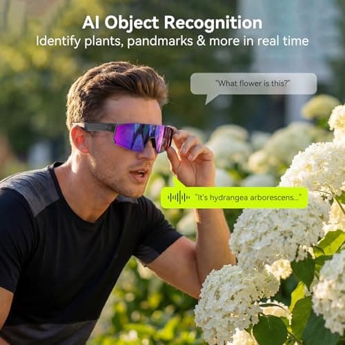 Vistefly AI Smart Glasses with Camera, 4K Hands-Free Recording, 6-Axis EIS Stabilization, Open-Ear Audio, AI Voice Assistant & Object Recognition, IP66, for Sports Cycling Running Hiking, Matte Black - Thumbnail 5