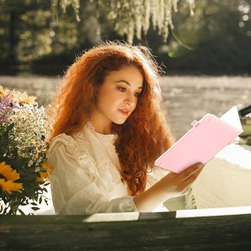 Lined Journal Notebook for Women Cute Leather Journals for Writing Aesthetic Floral Diary 192 Pages A5 Hardcover Journaling Notebooks with Pen Loop, 5.7 x 8.3 in, Pink - Thumbnail 5
