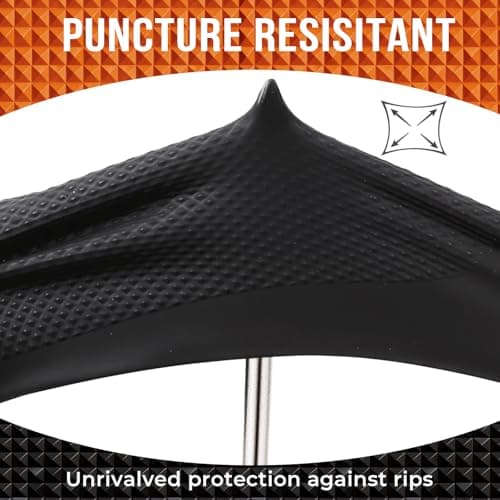 ANBOSON 10 Mil Diamond Textured Nitrile Gloves, Heavy Duty Disposable, Extra Thick, Latex & Powder Free, Chemical and Puncture Resistant, Ideal for Auto Repair, Cleaning, Painting, X-Large - Thumbnail 3