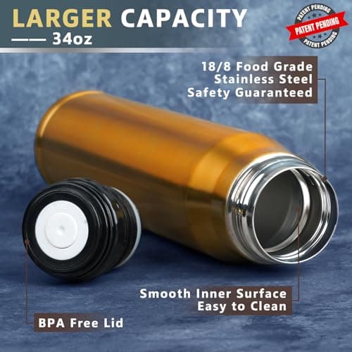 Funslive Gifts for Mens Funny - 34 oz Copper Bullet Tumblers Cup - Fishing Hunting Camping Easter Mens Ideas - Gifts for men Who Have Everything - Mens Husband Him Easter Stocking Stuffers 2026 - Thumbnail 5