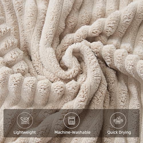 NALIVO 6-Piece Bath Towel Set(30"x60"), 2 Large Bath Towel Sheets, 2 Hand Towels and 2 Washcloths - Highly Absorbent Quick Dry Microfiber,Ultra Soft Towel Set for Bathroom (Beige) - Thumbnail 5