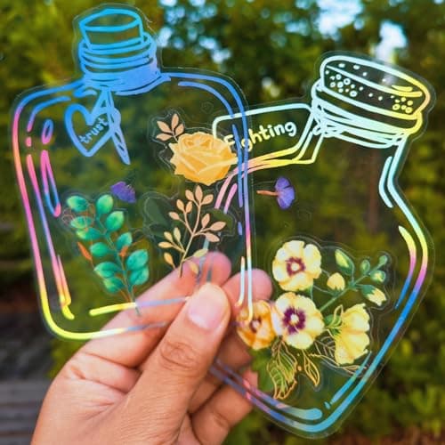 Lwlaboc 91 Pcs Homemade Bookmarks Kit,Colorful Sprout Bookmark and Pressed Flower Stickers,Bookmark Making Kit for DIY Beautiful Flower Page(Large Size) - Image 1