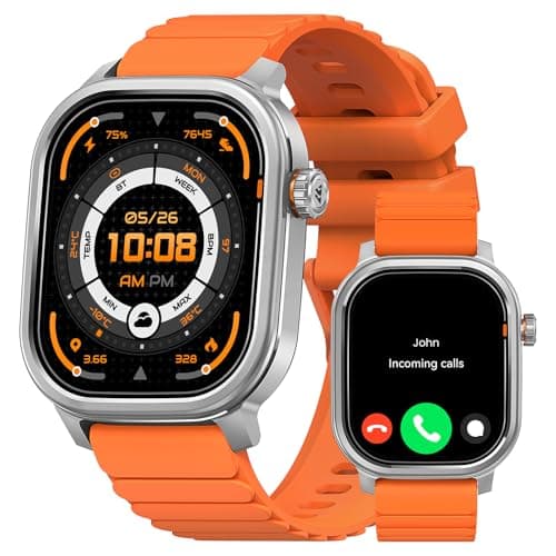 KOSPET Pulse Smart Watches for Men, Bluetooth Call/Answer, 25 Days Battery Life, 1.96 inch AMOLED, 24/7 Heart Rate & Sleep Monitoring, Compatible for Android & iOS, for Men - Image 1
