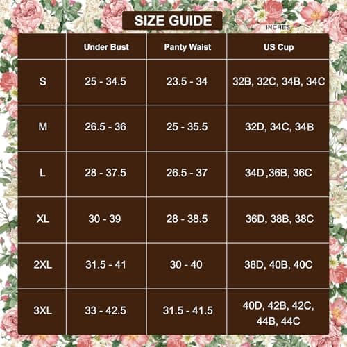 HELLOLAGIRL Sexy Lingerie Set for Women,Lace Womens Lingeries flower Chain Lingerie 3 Piece with Garter Belt (BLACK-2SET, M) - Thumbnail 6
