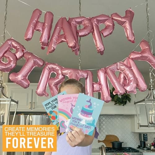Hadley Designs Happy Birthday Cards for Kids with Envelopes - 54 Assorted Kids Birthday Cards Bulk for Classroom, Generic Children Greeting Card Pack for Students, Bday Notecards, Designed in USA - Thumbnail 5