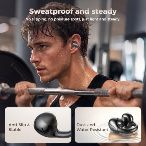 SUPERONE Open Ear Clip-On Earbuds with Air Cushion & Digital LED Display - Thumbnail 3