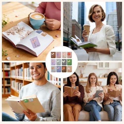 Graduation Gift Personalized Leather Magnetic Bookmark with Birth Flower & Custom Name - Handmade PU Leather Bookmark Clip for Readers, Unique Graduation Gift for Women & Men (1 Pack) - Thumbnail 6
