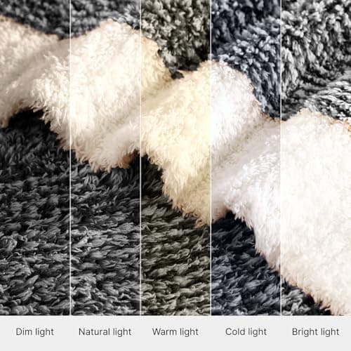 WRENSONGE Throw Blanket Cationic Dyeing Black Soft Cozy Fluffy Warm Hand Made Weave Throw Blankets for Couch, Sofa, Chair, Bed, Camping, Picnic, Travel Lightweight Bed Blanket - 60"x80" - Thumbnail 6