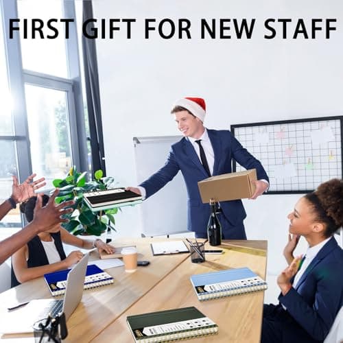 WEMATE 5 Pack Meeting Notebooks for Work（7"x10"） 200 Pages, PU Leather Notebook with Action Items & Note, For Staff & Students, Meeting, Projects Planning- Black, Blue, Green, Olive Green, Dark Blue - Thumbnail 5