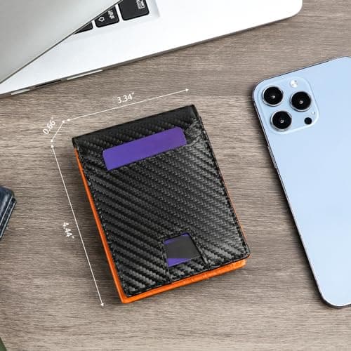 SENDEFN Wallet for Men RFID Blocking Bifold Leather Credit Card Holder - Thumbnail 4