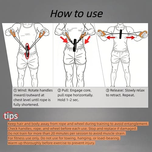 Flywheel Arm Trainer,Twister Chest and arm Exerciser for Upper Body Workout - Thumbnail 3
