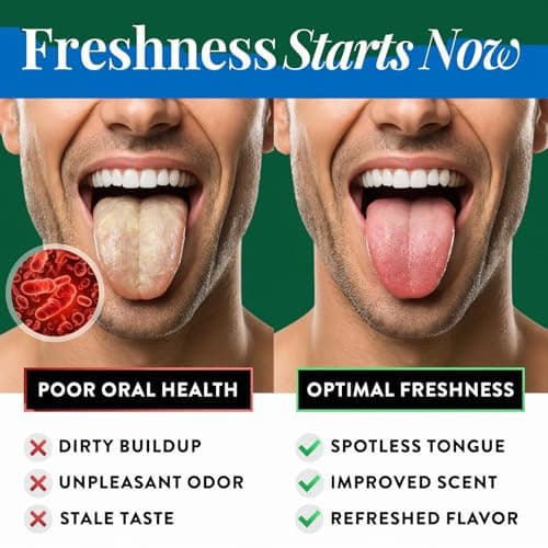 Tongue Scraper for Adults (10 Pack), Stainless Steel Metal Tongue Scraper, Tongue Cleaner with mini disposable toothbrush，Reduce Bad Breath, camping essentials travel toothbrush - Thumbnail 6