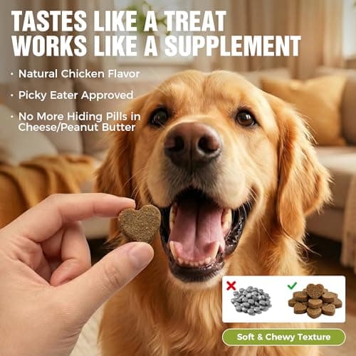 KISFLY Dog Probiotics 2 Billion CFU & 6 Strains - Advanced Digestive Support with Bacillus Subtilis - Soft Chews for Gut Health, Bloating & Healthy Stool - Daily Supplement for All Breeds - Thumbnail 6