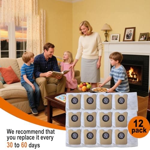 12 Pack Replacement Dust Bags compatible with Eufy Omni C20 C10 Robot Vacuum, Vacuum Bags for Eufy 3.9L Large Capacity Dust Bags - Thumbnail 6