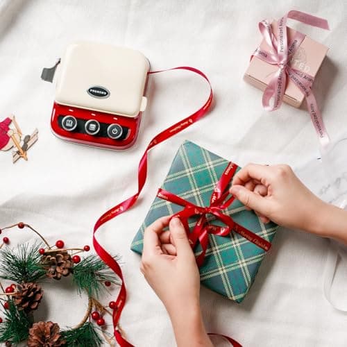Phomemo P15 Ribbon Label Printer, Custom Text/Icon Mini Bluetooth Portable Label Maker Machine with Tape for Gift Wrap, Mother’s Day Decorations, Cloth Tag, DIY Crafts, Wedding Bouquets, Printer Trays - Thumbnail 2