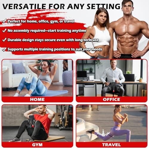 3rd Gen Thigh-Train 0-100 lbs Adjustable Resistance Inner Thigh Train Exercising Counter with Leg Straps Band Pelvic Floor Kegel Hip Exercise Workout Equipment Pilates Women Men (Black) - Thumbnail 6