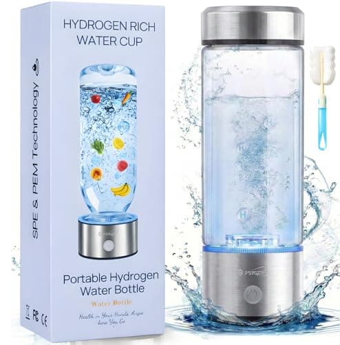 2026 Hydrogen Water Bottle, Up to 3100 PPB in 3 Mins, SPE PEM Tech, 1500mAh Rechargeable Portable Hydrogen Water Bottle, 420ml/14OZ for Travel, Gym, Home, Office, Daily Use | Gift for Family & Friends - Image 1