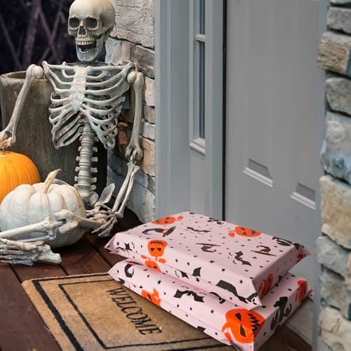 JinRuiKJ Halloween Poly Mailers 6x9 Inch 100 Pcs - Heavy Duty Tear-Proof Mailings Envelopes - Waterproof Shipping Bags for Small Business & Boutique - Pink - Thumbnail 5