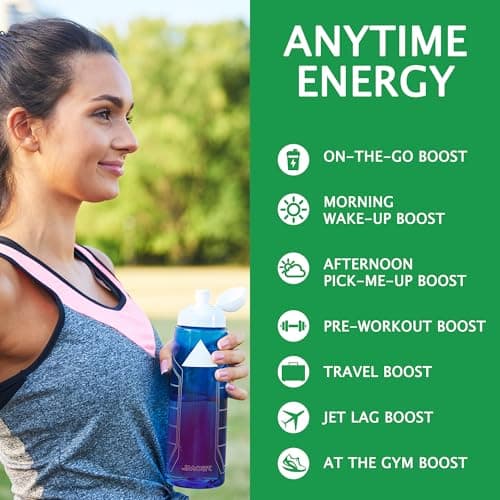 Let'z Go Clean Energy Drink Mix – Natural Caffeine Packets, Vitamins C + D, Electrolytes, Sugar-Free, Zero Calories | Anytime Energy | 15 Count (Mixed Berry) - Thumbnail 5