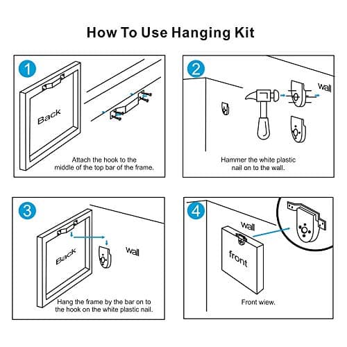 Personalized Photo to Canvas Print - Canvas Prints With Your Photos on Custom Wall Art for Bedroom, Living Room, Wedding Baby Pet Family Picture Framed Wall Art (8" W x 6" H) - Thumbnail 4