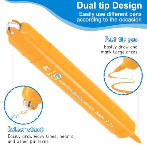 AECHY Dual Tip Glitter Highlighters Set, 6 Colors-Changing Fun Line Style Pens for Writing, Drawing, Sparkle Markers Ideal for Students, Artists, Journaling, Office & School Supplies(6 Pack) - Thumbnail 3