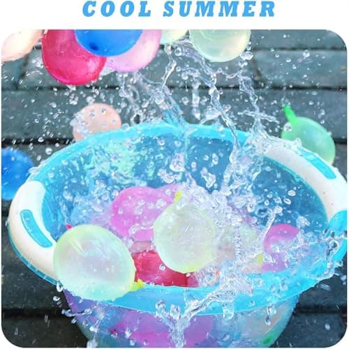 999 PCS Self Sealing Water Balloons Quick Fill, Water Balloon Yard Games Rapid Fill Kids Toys, Balloons Set Summer Splash Party Easy Quick Fun Outdoor Backyard for Swimming Pool A1 - Thumbnail 5
