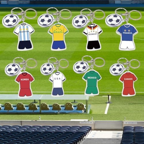 Azheeuiy 2026 World Cup Soccer Keychain,Football Ball Key Chain for Sport Soccer Fan Gifts & Party Favors,Suitable for Keys, Gym Bags & Backpacks (4PCS) (Canada) - Thumbnail 6