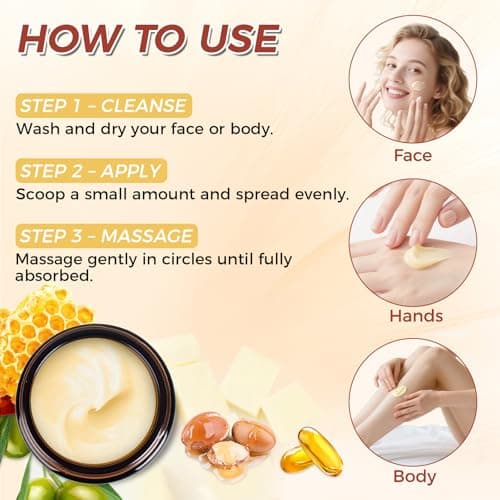 Mokasakiso Beef Tallow for Skin,Tallow and Honey Balm,Organic Grass-Fed Beef Tallow Balm with Honey, Face and Body Moisturizer(120g) - Thumbnail 6