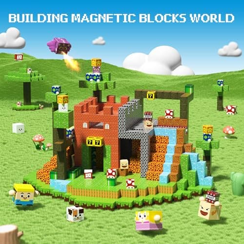 Innovakids Magnetic Blocks - 150 PCS Magnets Game-Based Building Block for Ages 3,4,5,6,7,8,9,10,11 Kids Birthday Toy Sets Present, Stacking Cubes Construction Gift for Toddlers Boys & Girls, 0.8in - Thumbnail 3