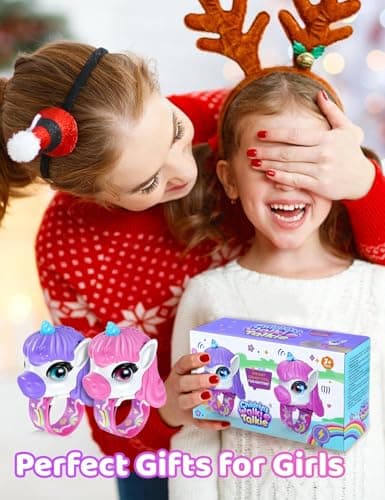Vvinca Walkie Talkies for Kids 2 Pack -Unicorn Toys for Girls 3-12 Year Old Birthday Gift, 1000FT Long Range Camping Outdoor Games, Christmas Stocking Stuffers for Girls - Thumbnail 5