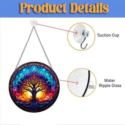 Colorful Tree of Life Suncatcher - Thumbnail 6