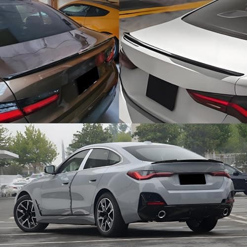 KHK G26 Trunk Spoiler, Gloss Black Car Rear Trunk Tail Spoiler, M4 Style Rear Wing Spoiler Fits for BMW 4-Series G26 I4 4-Door Gran Coupe 2021 2022 2023 2024 - Thumbnail 6