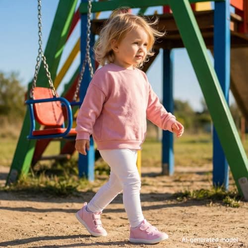 STQ KIDS Wide Toe Box Toddler Shoes Zero Drop Barefoot Shoe Girls Non-Slip Kid Tennis Sneakers Lightweight First Walking Running Shoe for Preschool Sports Water Pink Toddler Size 10 - Thumbnail 3